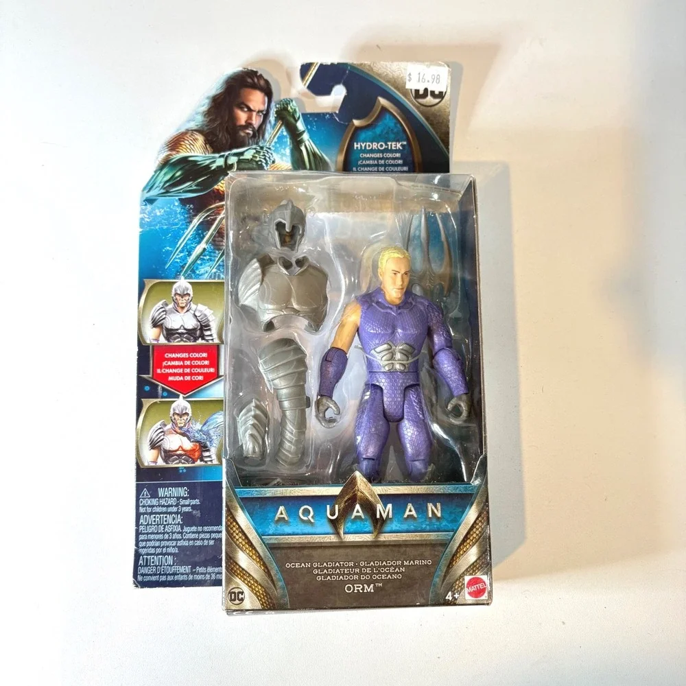Mattel DC Aquaman Movie Ocean Gladiator Orm Action Figure Hydro-Tek FYJ63
